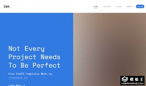 团队产品说明介绍响应式网站模板