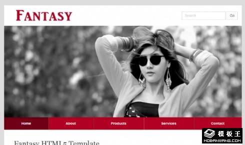 简单信息展示响应式手机网页模板