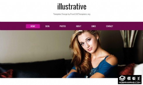 国际模特经纪介绍网页模板