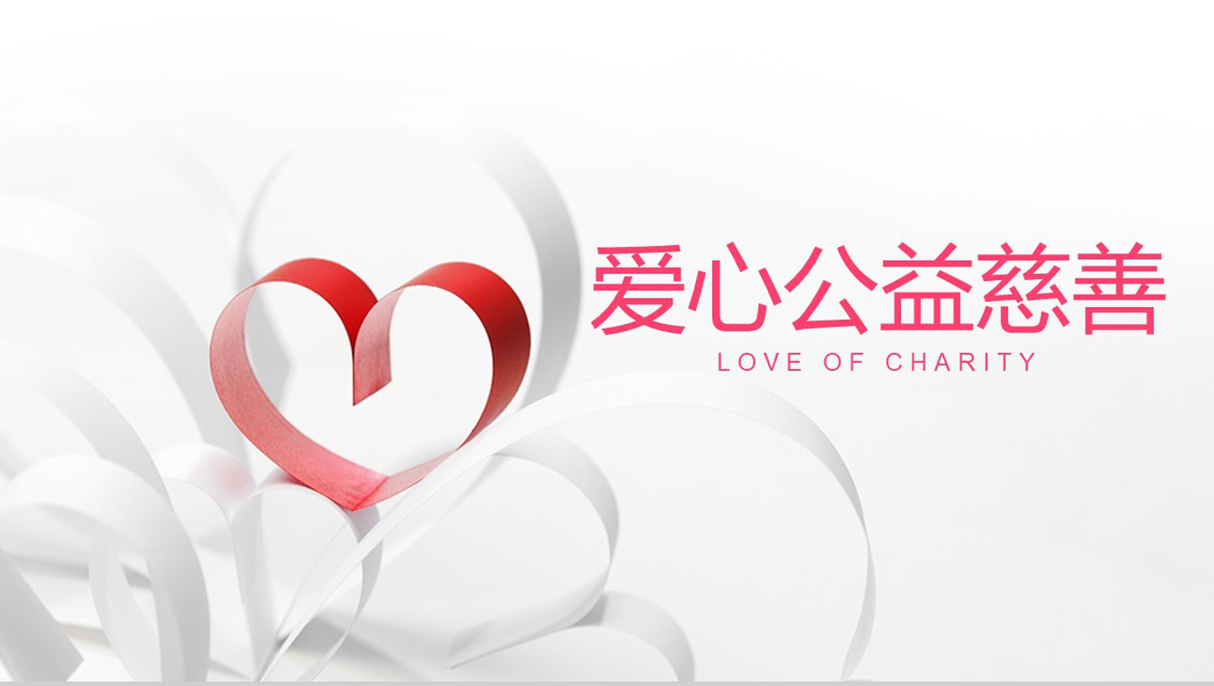 精美慈善爱心公益活动策划汇报PPT模板