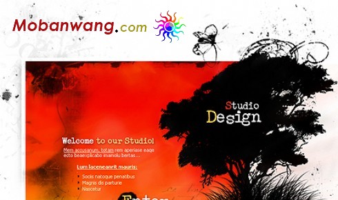 艺术视觉设计网页模板