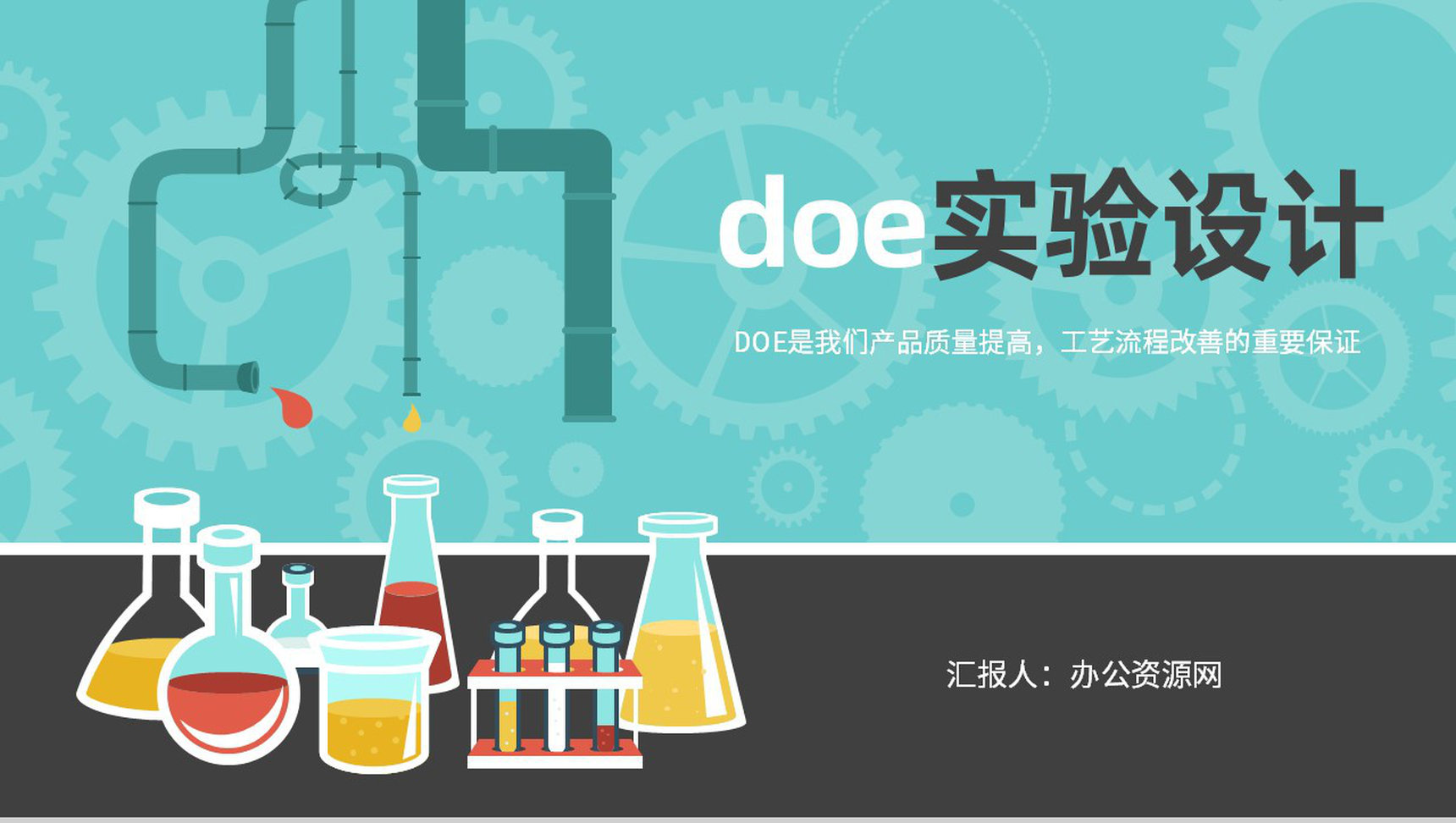 企业产品生产管理控制要求doe实验设计知识总结PPT模板