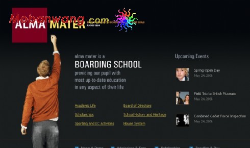 校友通讯网页模板