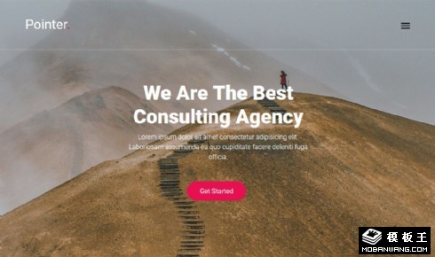 商业计划咨询服务响应式网页模板