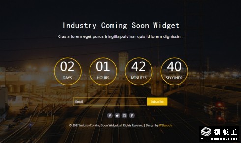 即将推出倒计时响应式网页模板