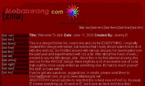 红色信息介绍网页模板