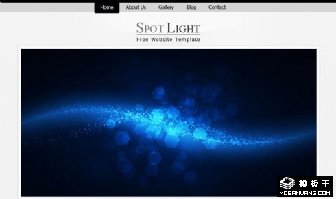 简约信息展示网页模板