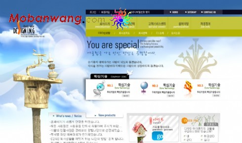 自然雕刻艺术网页模板