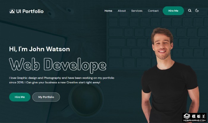 UI工程师介绍简历网页模板