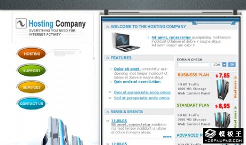 IDC服务公司网页模板