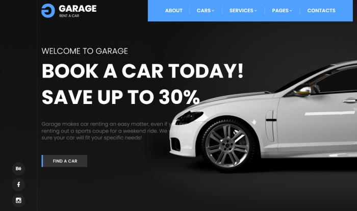 优质汽车租赁服务网站模板