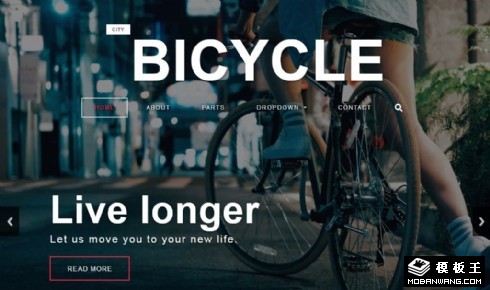 专业变速自行车介绍响应式网页模板