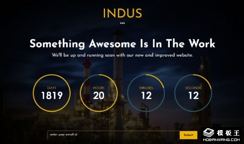 火箭发射倒计时响应式网页模板