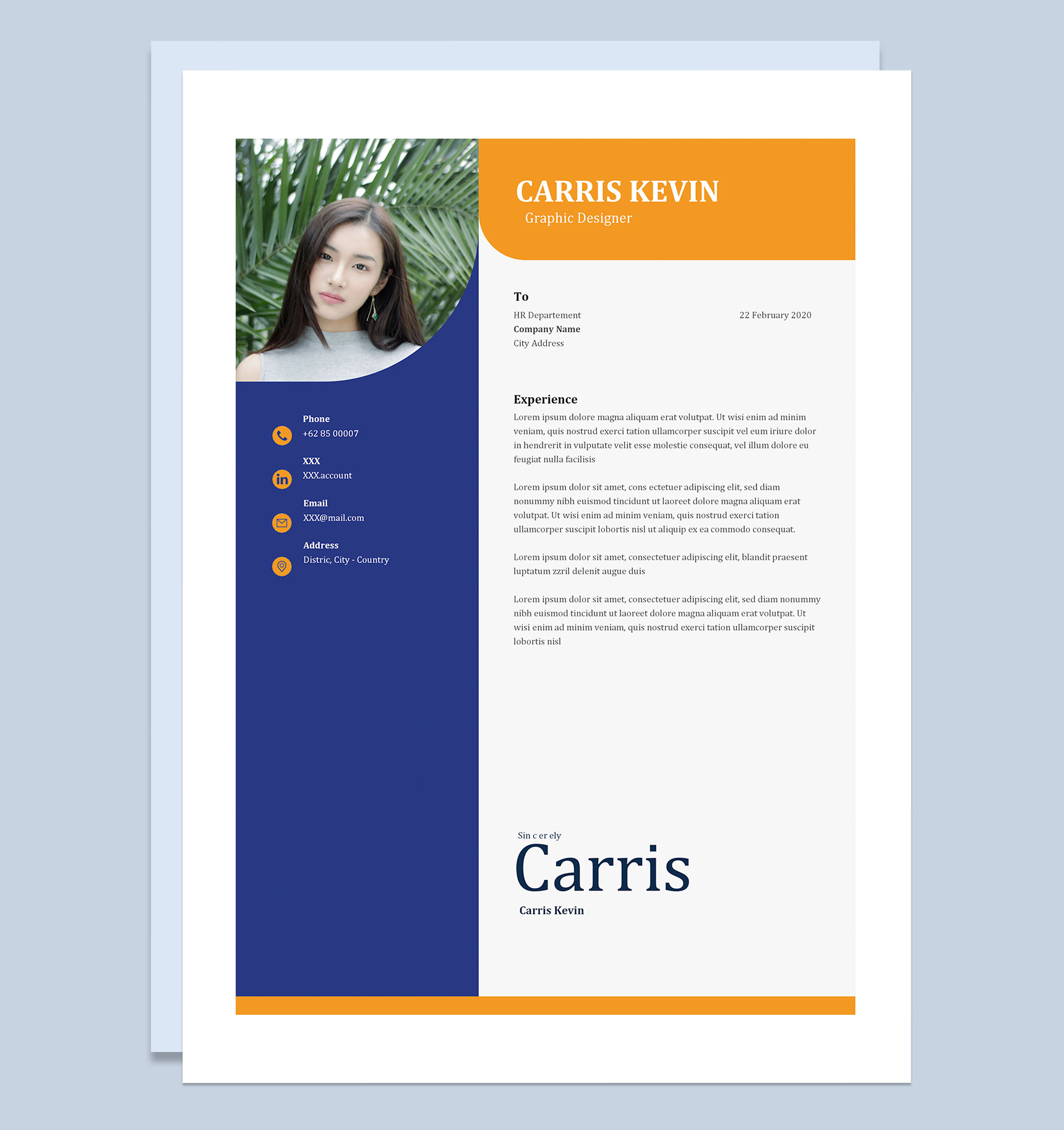 外企美术设计员求职通用英文简历Word模板