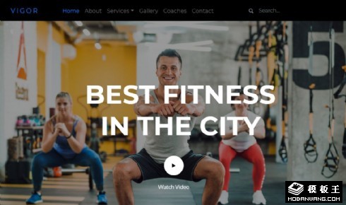 活力健身响应式网页模板
