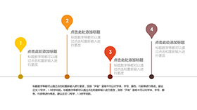 橙黄系列流程关系图表