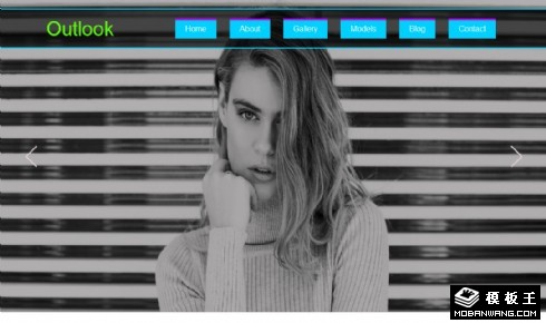 模特造型公司响应式网站模板