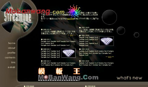 流线型网页模板