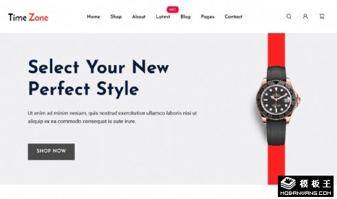 手表商城响应式网站模板