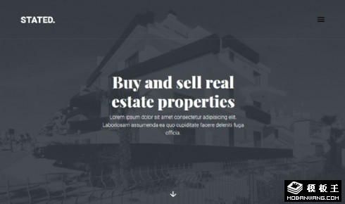 房产交易推荐响应式网站模板