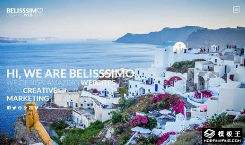 休闲旅行商务响应式网页模板