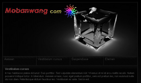 黑色设计团队简介网页模板