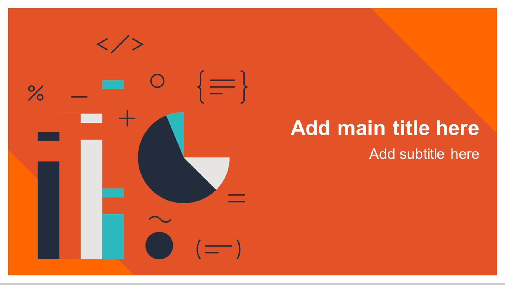 橙色互联网数据分析薪酬统计报告PPT模板