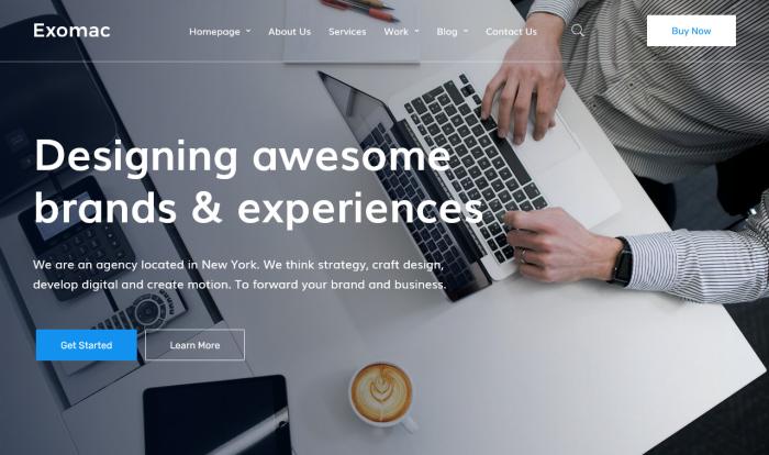 创意品牌设计营销精品网站模板