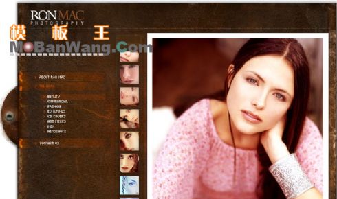 女性模特FLASH网站模板