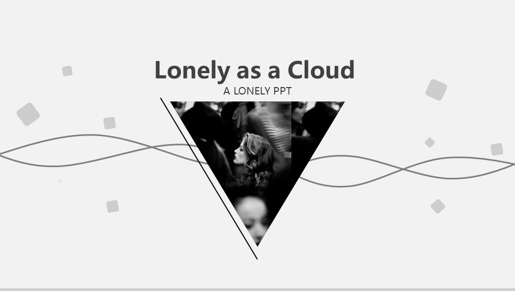 灰色简洁素雅商务通用PPT模板