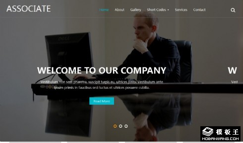 商业联合项目介绍响应式网站模板