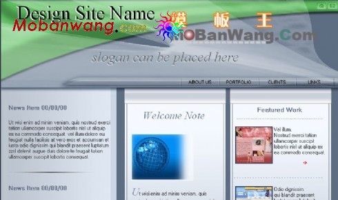 网页设计企业网页模板