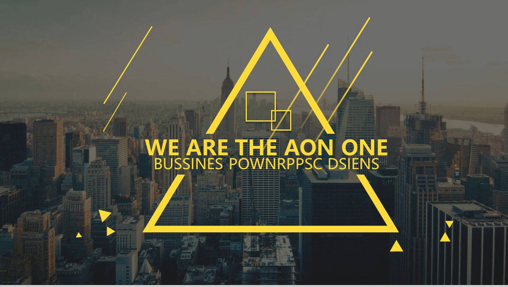 欧美商务大气扁平风格精品通用PPT模板