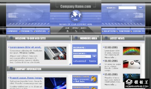 电子产品外壳设计网站模板