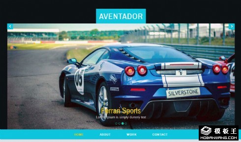 顶级豪华汽车响应式网页模板
