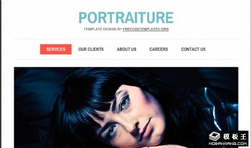 肖像画室介绍网页模板