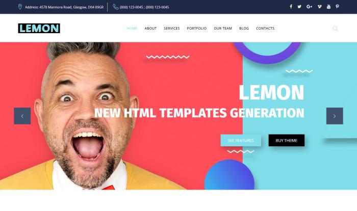 现代创意时尚品牌网站模板