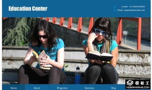 教育中心在线网页模板