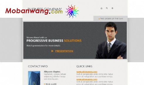 商业公司网页模板