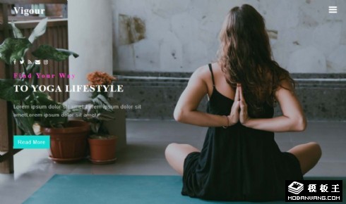 活力瑜伽生活响应式网页模板