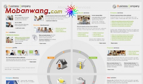 欧美公司商务网站模板