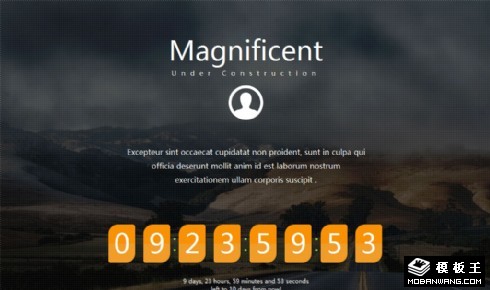 蜿蜒公路倒计时响应式网页模板