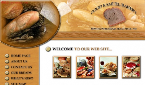 欧美美食网站模板