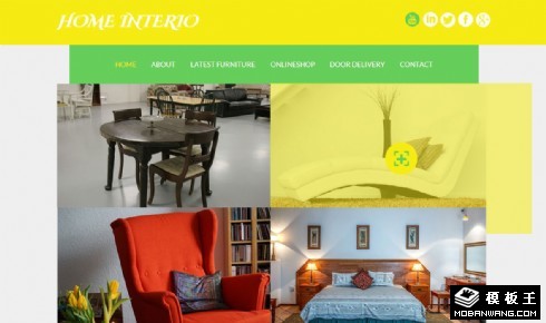 创意家居设计展示响应式网页模板