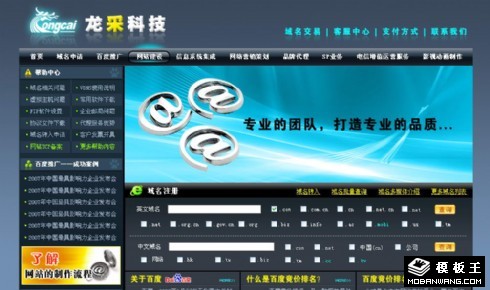 网络营销科技公司网页模板