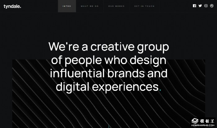 品牌广告创意团队网页模板