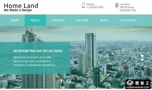 家居设计响应式网页模板