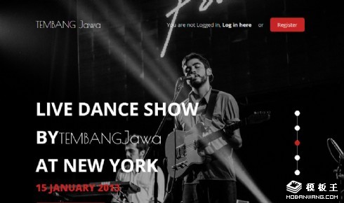 乐队介绍动态网页模板