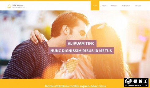 橙黄移动设备信息网页模板