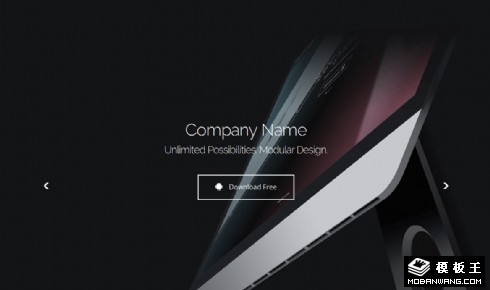 科技APP下载介绍响应式网页模板